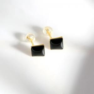 Quality Beryl Jewelry Silver Gold 6P Stud Earrings Set For Women Men Girls Round Square for sale