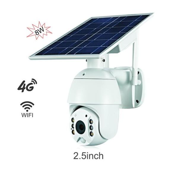 2.5 inch waterproof IP66 lower poer consuption 1080P 2MP outdoor 4G WIFI PTZ speed dome solar security system