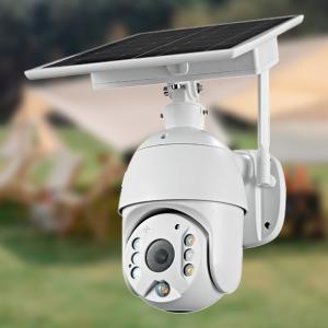 Quality 4G Solar Powered Motion Detector Camera Wireless Outdoor 2K 4MP PTZ APP Control for sale