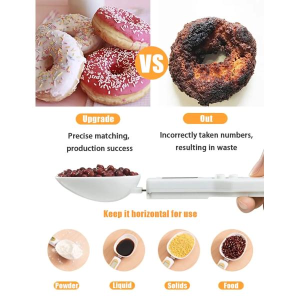 Digital Display Kitchen Scale Spoon for Accurate and Convenient Food Weighing in g/oz/gn/ct