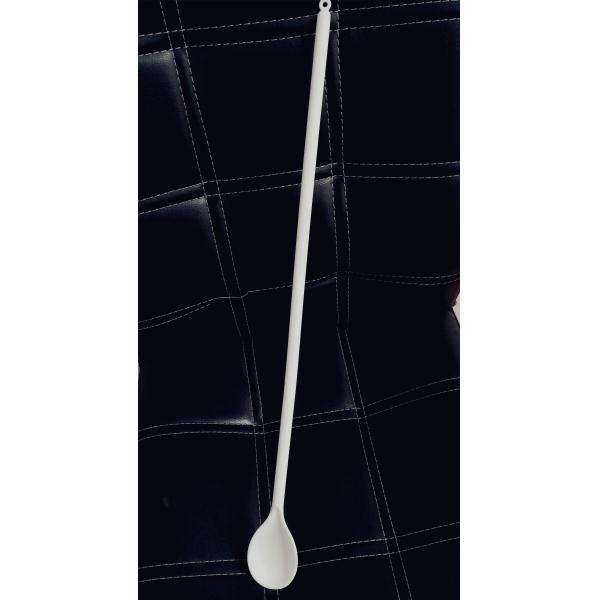 White Color Beer Stirring Paddle , Clever Angled Head Bartender Stirring Spoon
