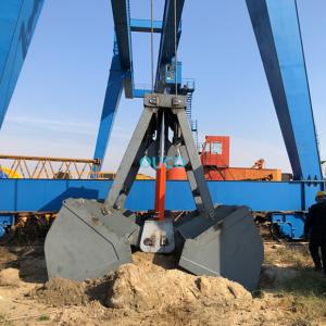 15cbm Clamshell Grab Bucket Wireless Remote Control For Bulk Material