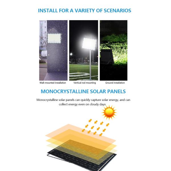 Lower Priced Solar Reflector Light Outdoor Projector Flood Light Led Remote Control Waterproof Flood Light 40W 60W 120W