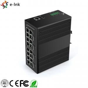 China Metal Case 4 Port Industrial Ethernet Switch , Din Rail Mount Ethernet Switch on sale