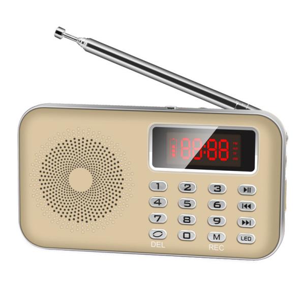 Buy LED Display Portable Radio Player , 600mAh Battery Operated AM FM Radio at wholesale prices