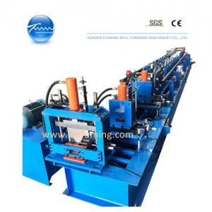 Quality Container Bottom Rail Channel Roll Forming Gutter Machine Hydraulic Cutting for sale
