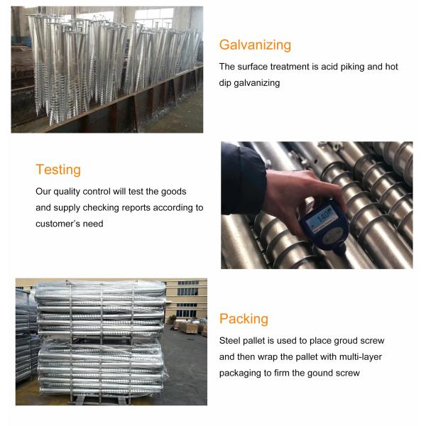 Galvanized Earth Metal Ground Screw Anchor Helical Soil Anchors Hot Sale
