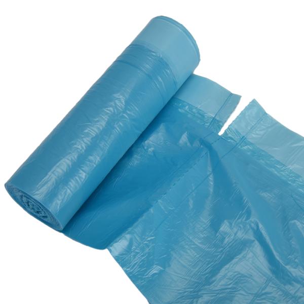 Custom Order HDPE Garbage Bags Plastic Disposable On Rolls Star Seal Trash Can Liners Drawstring