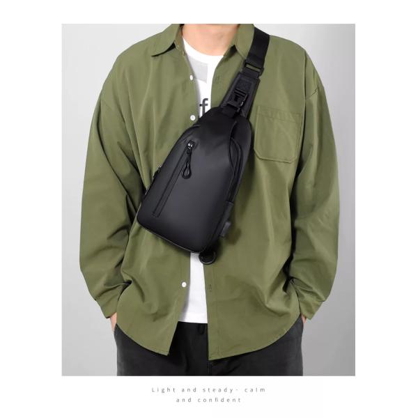Sturdy Men Crossbody Shoulder Strap Bag Multipurpose Practical