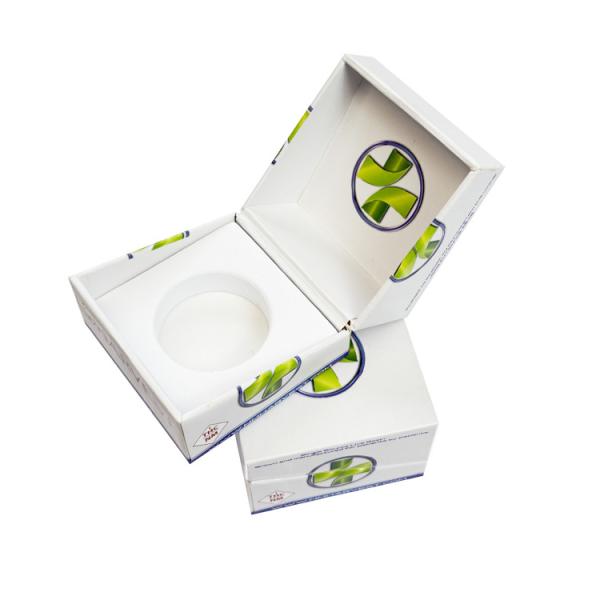 Magnetic Flip Top Cigarette Paper Box Live Rosin Concentrate Glass Jar Boxes