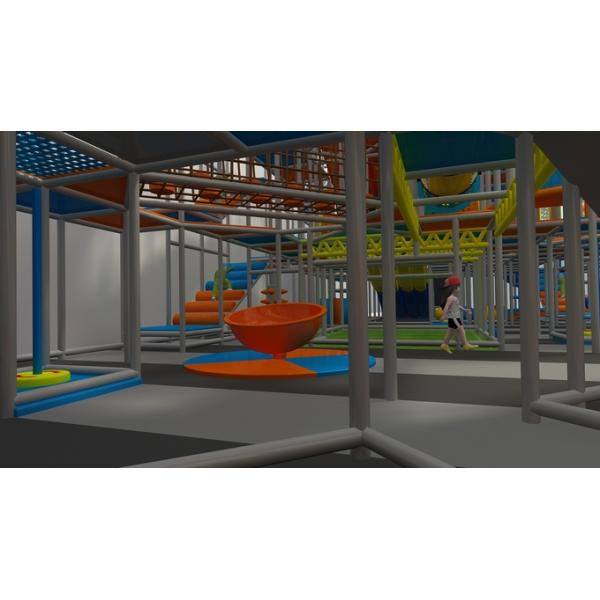 Custom Indoor Play Structure with Slide for 3-12 Year Olds