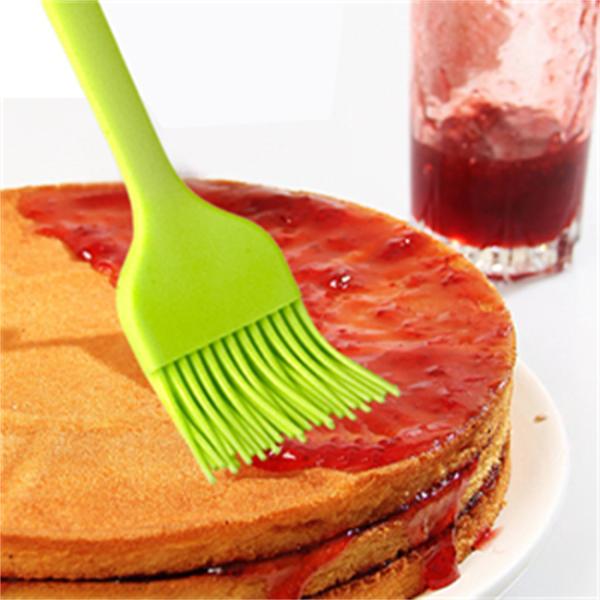FDA Long Handle Silicone Basting Brush , OEM Silicone Bbq Basting Brush