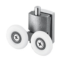 Smooth Shower Bathroom Sliding Glass Door Rollers Universal 30kg Stress Capacity