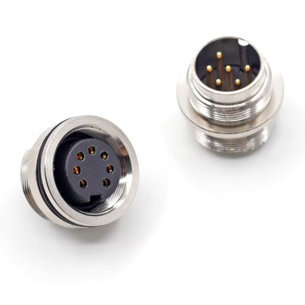High Capacity Waterproof Electrical RET Control 8 Pin Round M16 solder circular aviation Connector