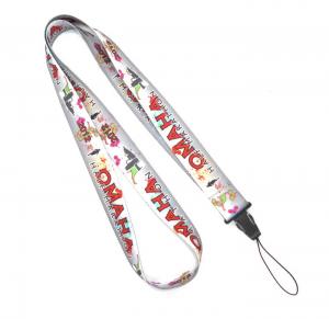 Quality Promotional Grey Cell Phone Neck Lanyard For Samsung Nokia Gift for sale