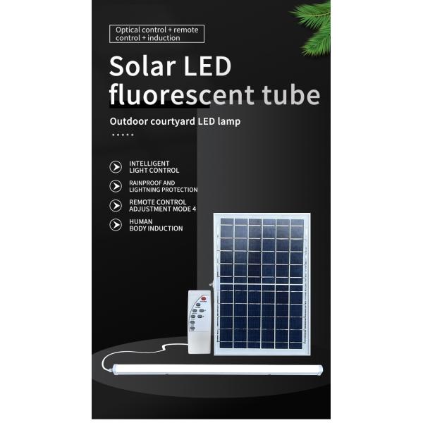 Human Body Induction 60cm Solar LED Tube Light 10w 6v Panel Outdoor