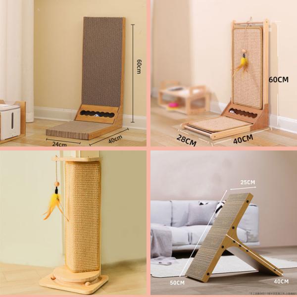 ODM Round Cardboard Cat Scratcher Wear Resistant Cat Scratcher Round