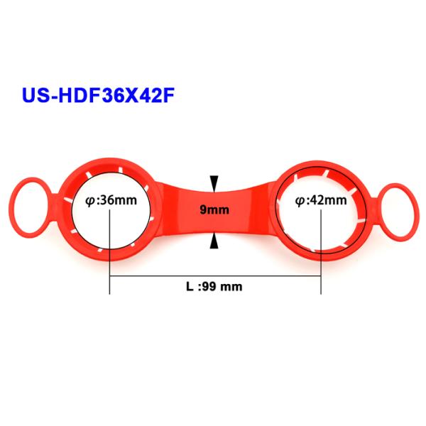 HDPE Plastic Bottle Handles With 2 Pack Design For 38mm Diameter Bottle Neck Holder