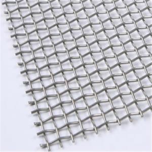 Quality SS304 Stainless Steel Crimped Wire Mesh Lock Crimp Wire Mesh Plain Weave for sale