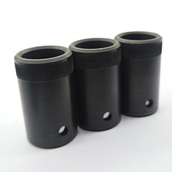 Black CNC Machining Parts Customized CNC Milled Parts High Precision
