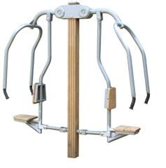 China outdoor exercise equipments WPC materials based chest press push trainer on sale
