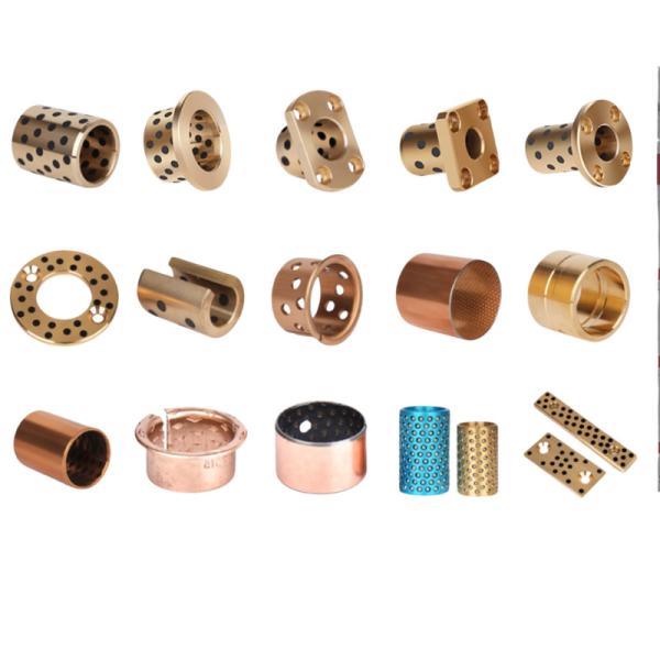 ptfe Self Lubricating Composite Plain Bearing Tin Plating Anti Corrosion for Temperature