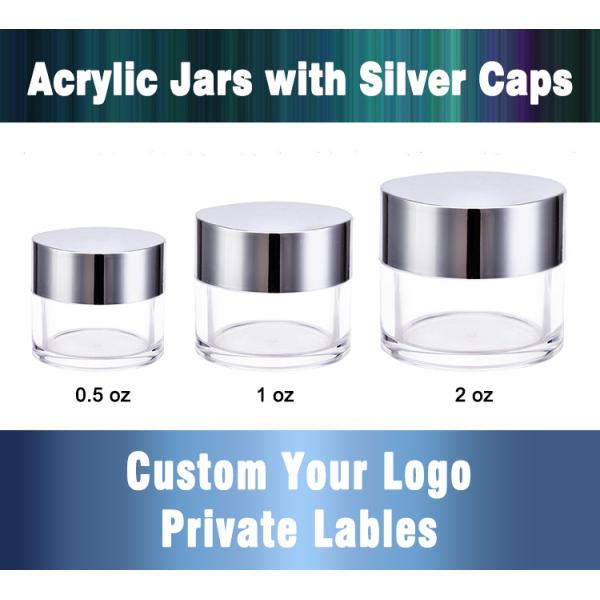 Private Label Empty Face Cream Containers Eye Serum Packaging 1oz 2oz 8oz