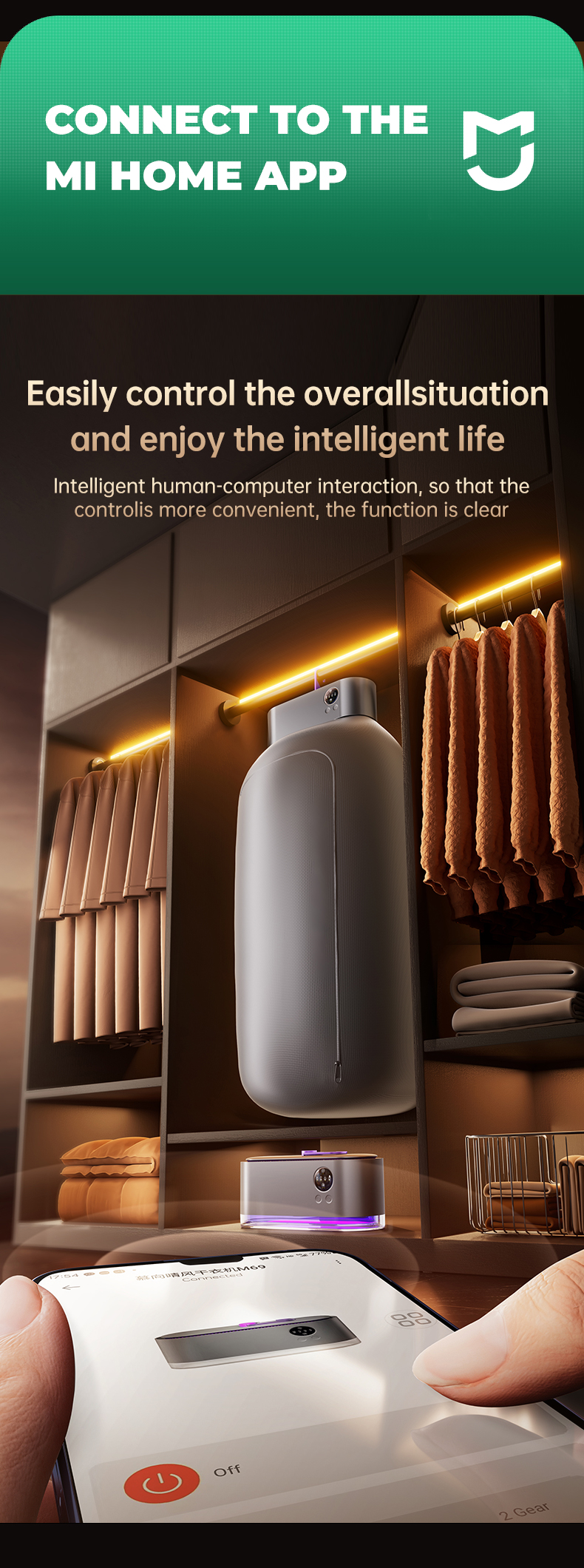 New Design Home Electric UV Heating Foldable Smart Baby Mini Compact Electric Machines Portable Clothes Dryer for Travel