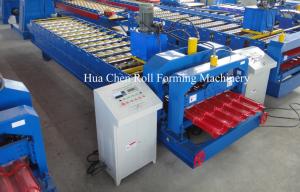 Quality Custom  Roof Panel Glazed Tile Roll Forming Machine / Metal Sheet Making Machine for sale