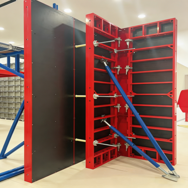 12mm 15mm Thickness Steel Frame Formwork Heavy Duty Wall Formwork System For Monolithic Concrete Casting