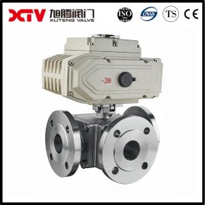 Floating Structure 3 Way Ball Valve With F304 Stem Material And Electric