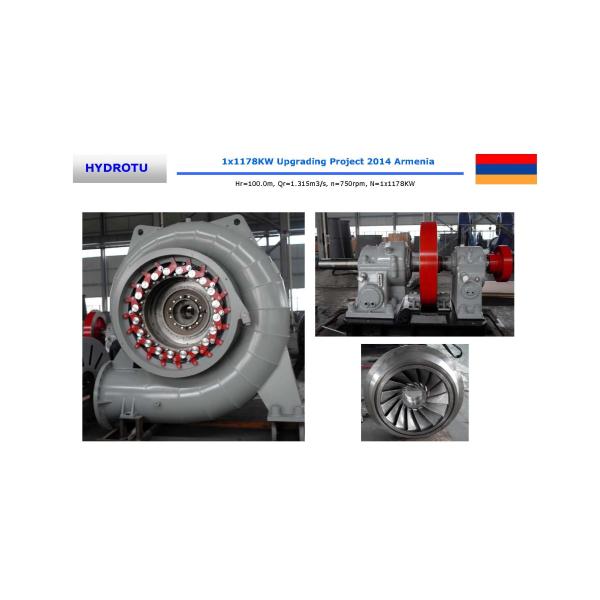500 KW Francis Hydro Turbine for Medium Head Hydropower Stations