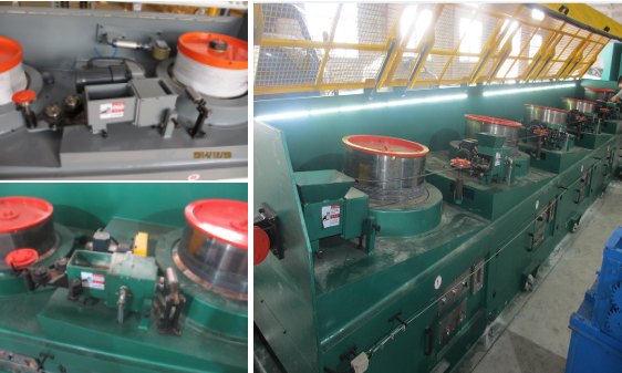 Straight Line Stainless Steel Wire Drawing Machine Energy Saving 600m / Min