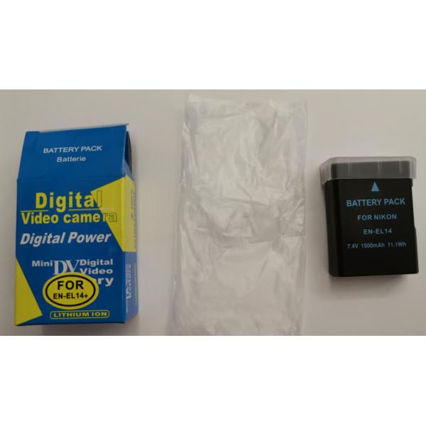 Camera EN-EL14 Lithium Ion Rechargeable Batteries Nikon EN-EL14A Long Cycle Life