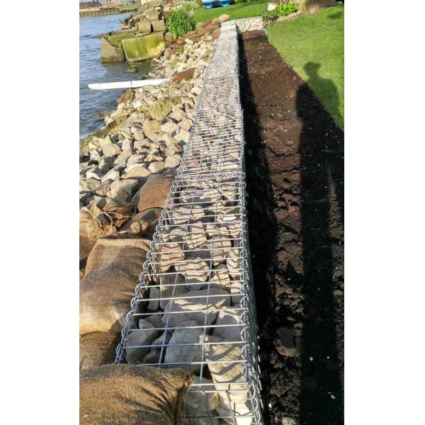 High Durability Welded Gabion Baskets For Retaining Walls Pvc Coated