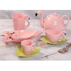 Quality Promotional LFGB Nordic Style Flamingo Tea Set for sale
