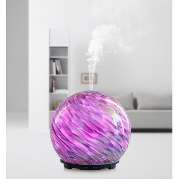 BCSI 7-9W Hand Blown Glass Aroma Diffuser Night Light Colorful