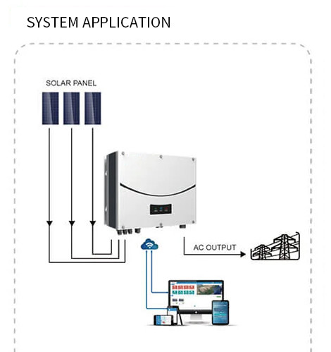 On Grid Photovoltaic Inverter 4000W 4400VA Solar Inverter 4000 Watt