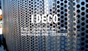 Quality Architectural Corrugated Perforated Metal Panels, Radiused/Wavery Perforated Sheet Metal for Facade Claddings for sale