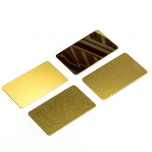 Quality AISI Mirror Stainless Steel Sheets Gold Blue Super Mirror 8K Finish for sale