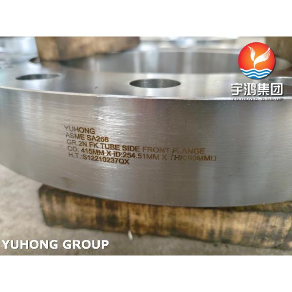 ASTM SA266 GR.2N Channel Cover Flange Tube Sheet For Heat Exchanger Parts