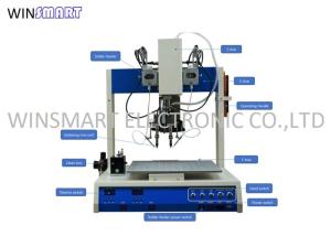 Quality Stepper Motor Driven Double Head Robotic Soldering Machine for sale