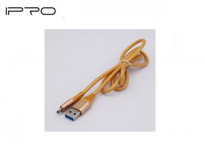 Quality 2Pcs/Lot 1m/3.3ft Micro USB Smartphone Charger Cable Zinc Alloy Embossing for sale