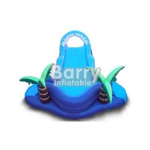 Jungle Lawn Inflatable Water Slides Coconut Tree Inflatable For Kids