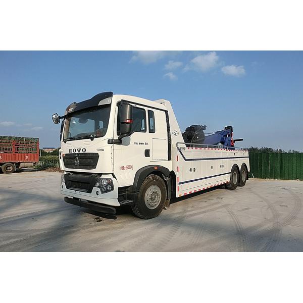 Howo Double Rear Axle and Eight Wheels,2 Sections Lazy Arms, 3 Section Bracket Arms Wrecker Truck for Pulling and Dragging