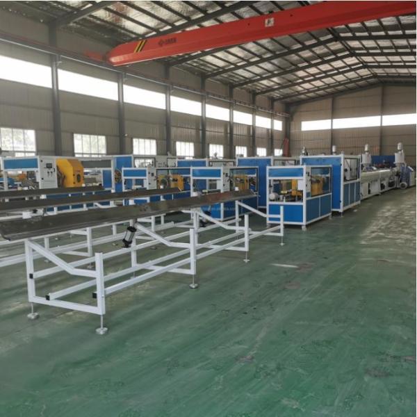 LED Lamp Plastic Profile Extrusion Machine 250kg/H WPC Profile Production Line