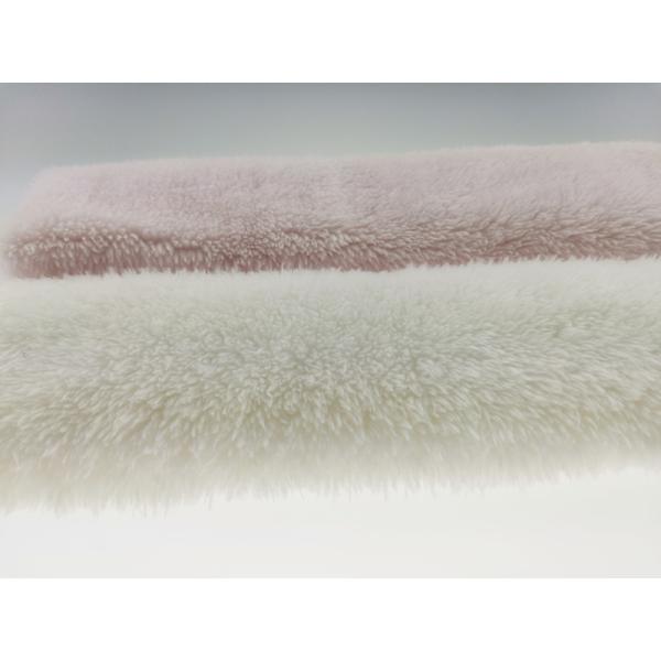 Cozy 100% Polyester Sherpa Fur Fabric for Jacket Lining or Baby Garments Free Samples