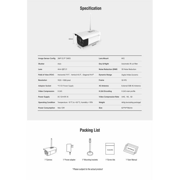 Waterproof 4G Camera(MQ9ATY)