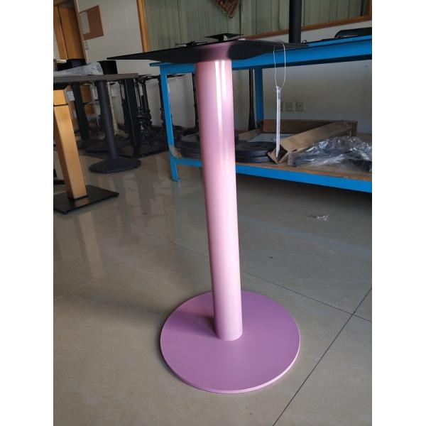 Square Stainless Steel Table Legs Bright Golden Color Dining Table Height 28''
