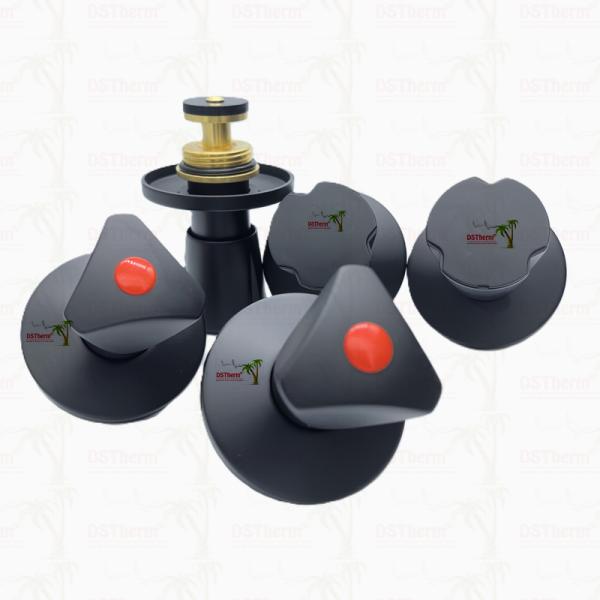 Ppr Black Plated Stop Valve With Triangular Handle BlackFlow Precision Valve Electrophoretic Black Coating